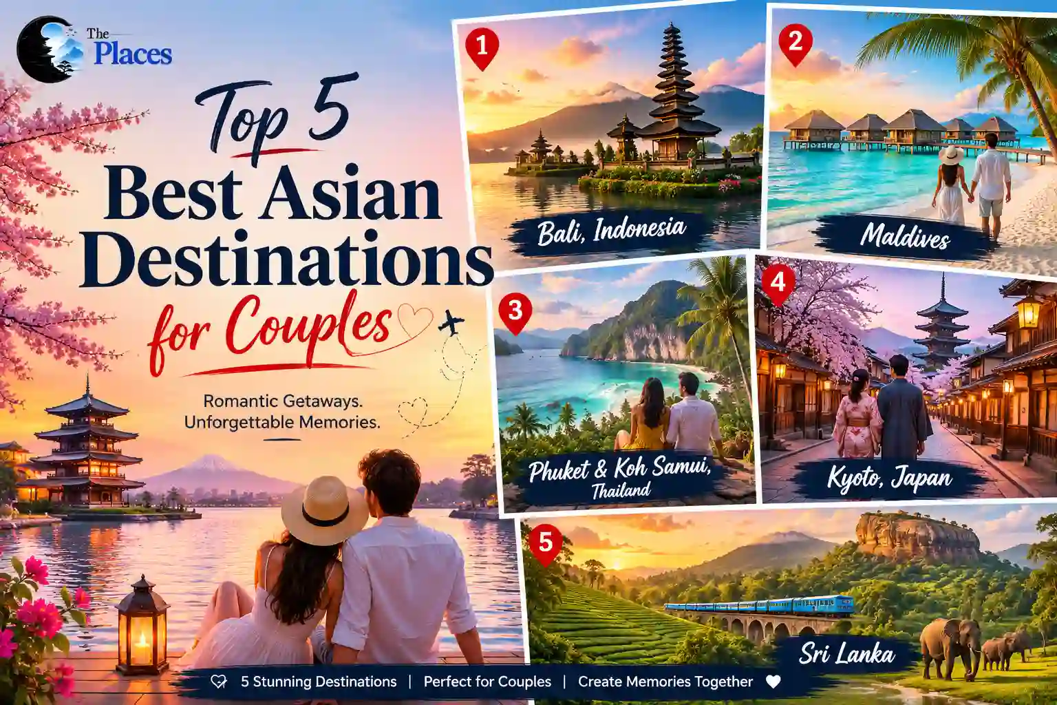 Top 5 Best Asian Destinations for Couples